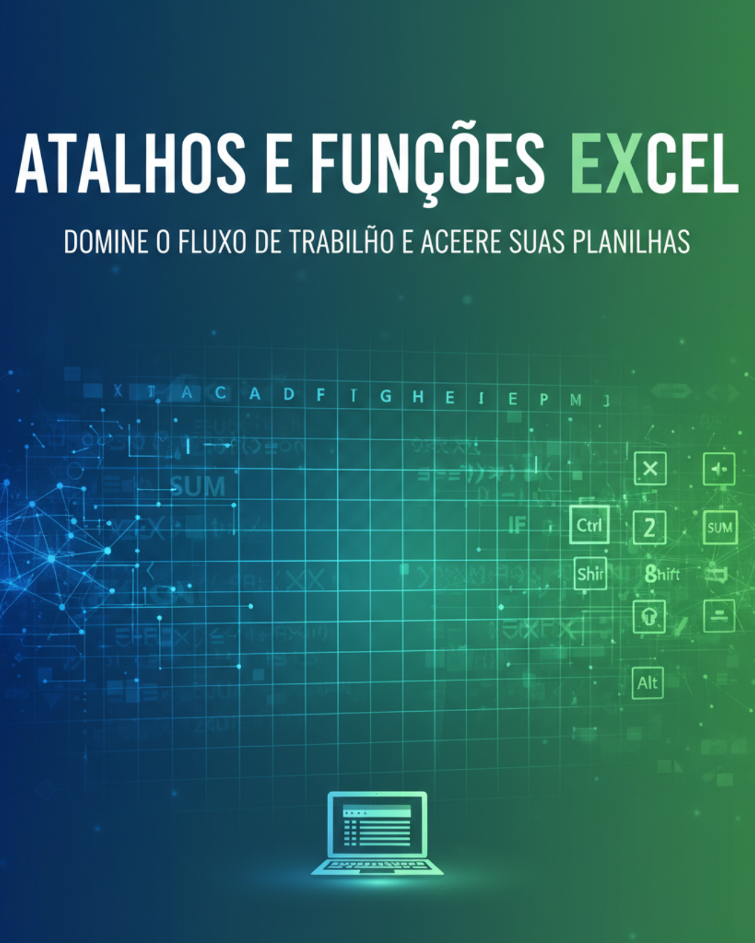 Capa Ebook Atalhos e Funções Excel